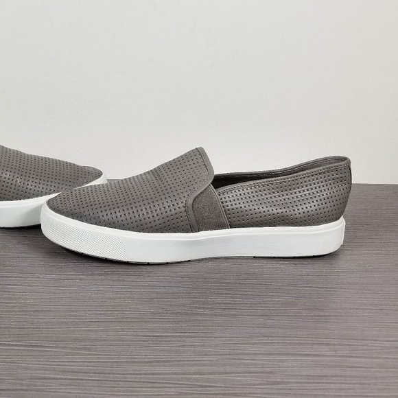 Vince Blair 5 Slip-On Perforated Sneaker, Taupe Leather, Womens Size 5.5 M - Picture 6 of 10